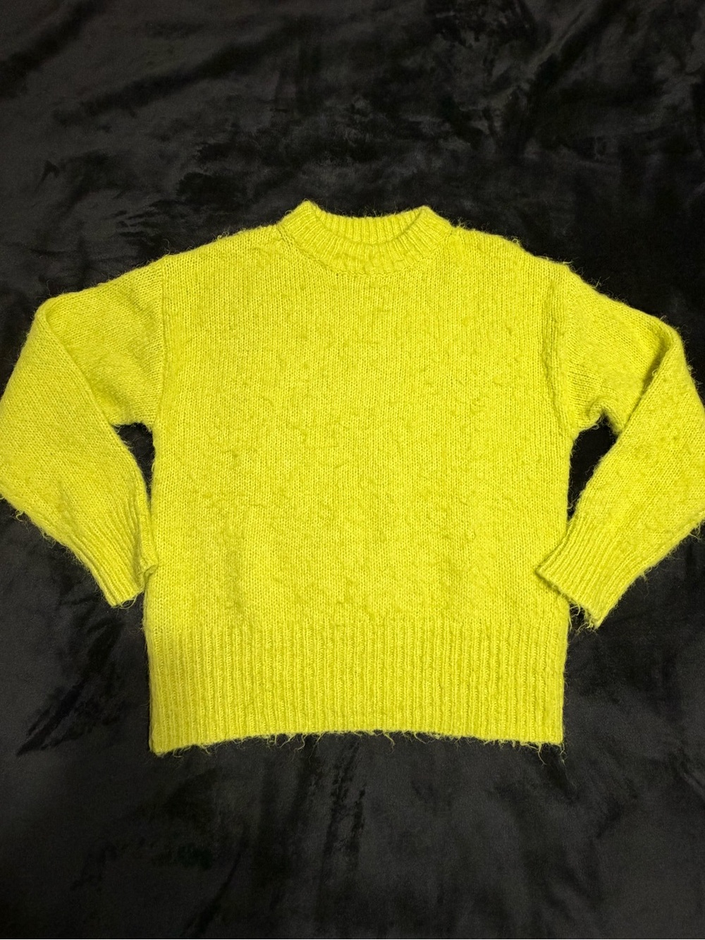a new day Neon Lime Crewneck Sweater